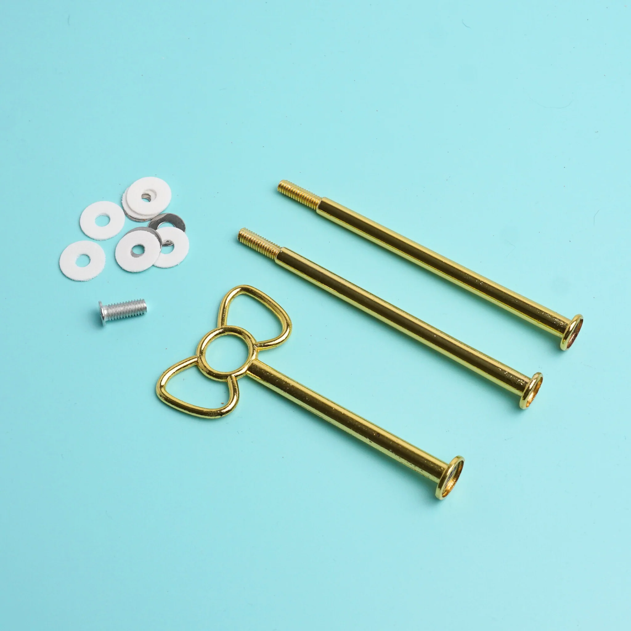 Etageren Stange Schleife Gold