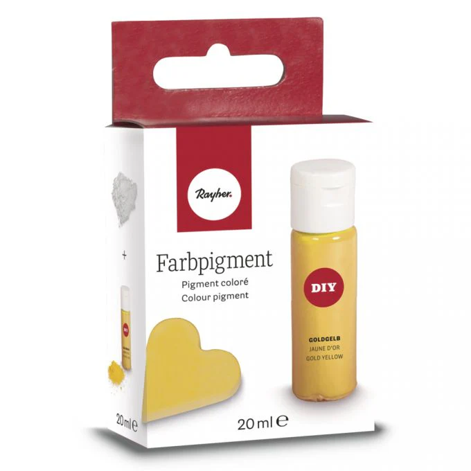 Gießpulver Farbpigment goldgelb