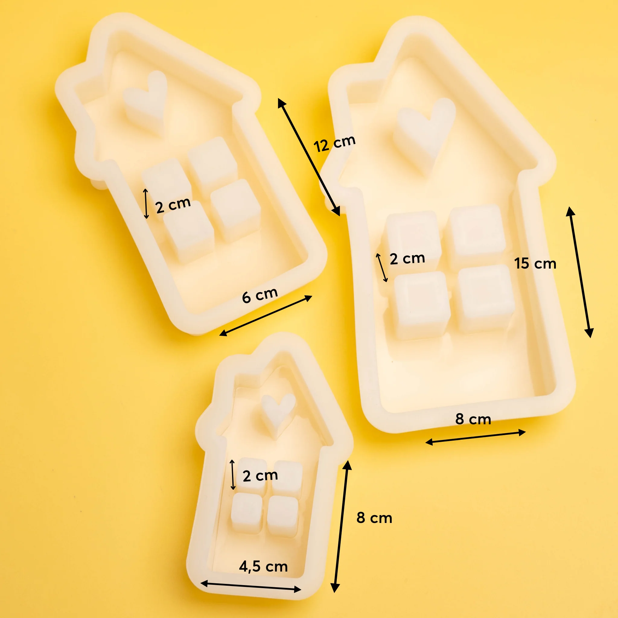 Silikonform Lichthaus mit Herz - Image 3