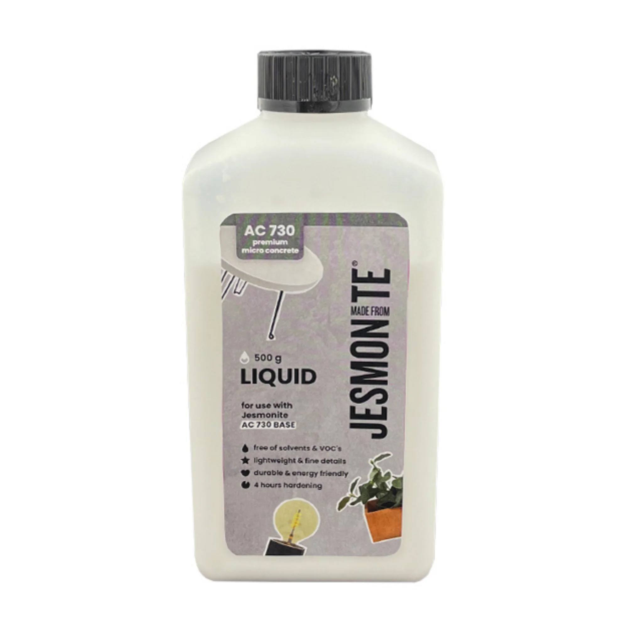 Jesmonite AC730 Charcoal Black Base- 5kg - Image 5