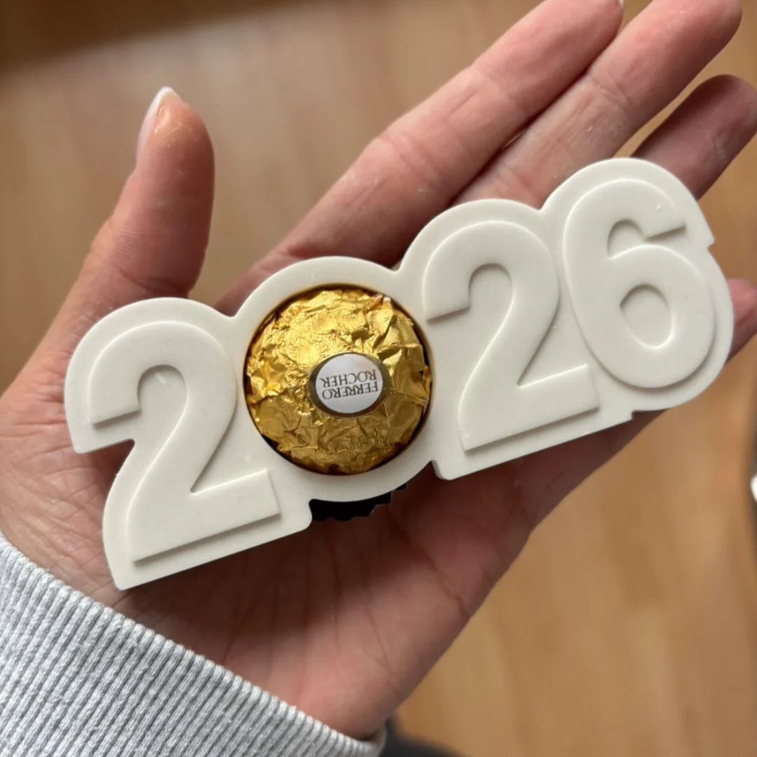 Silikonform Silvesteredition 2026 für Schokokugel - Image 2
