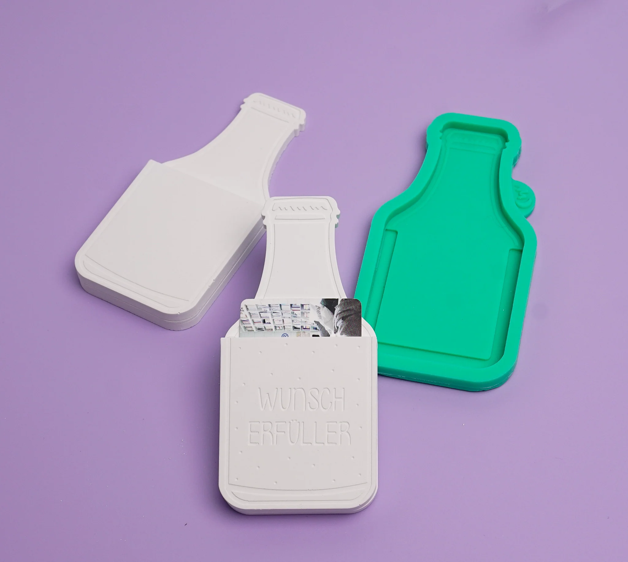 Silikonform Bierflasche - Flasche - Geld und Gutscheingeschenk