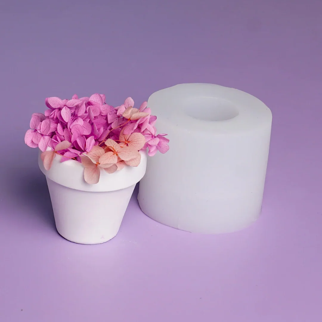Silikonform Blumentopf für Kerzen oder Blumen - Image 3