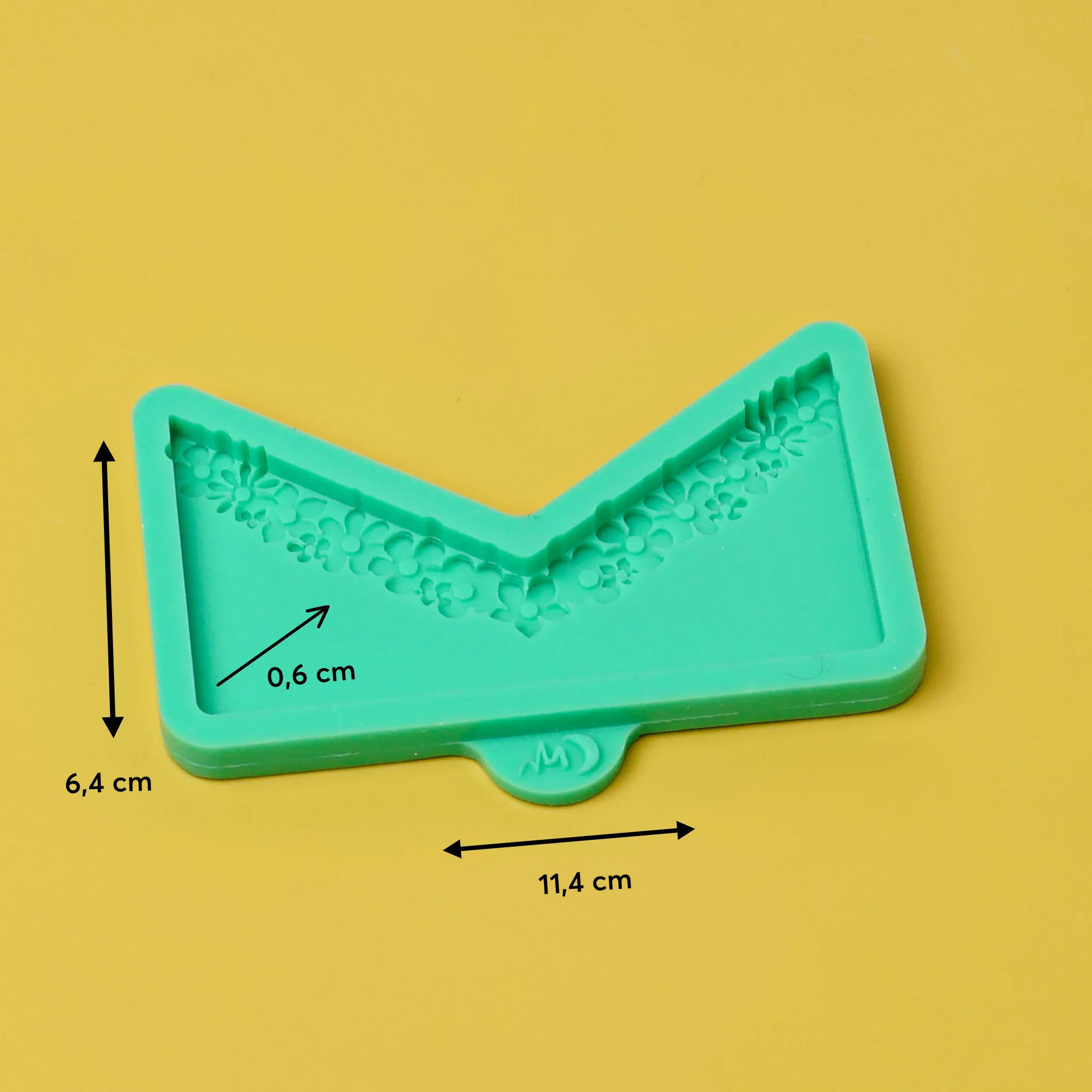 Silikonform Brief Cover Blumen - Image 4