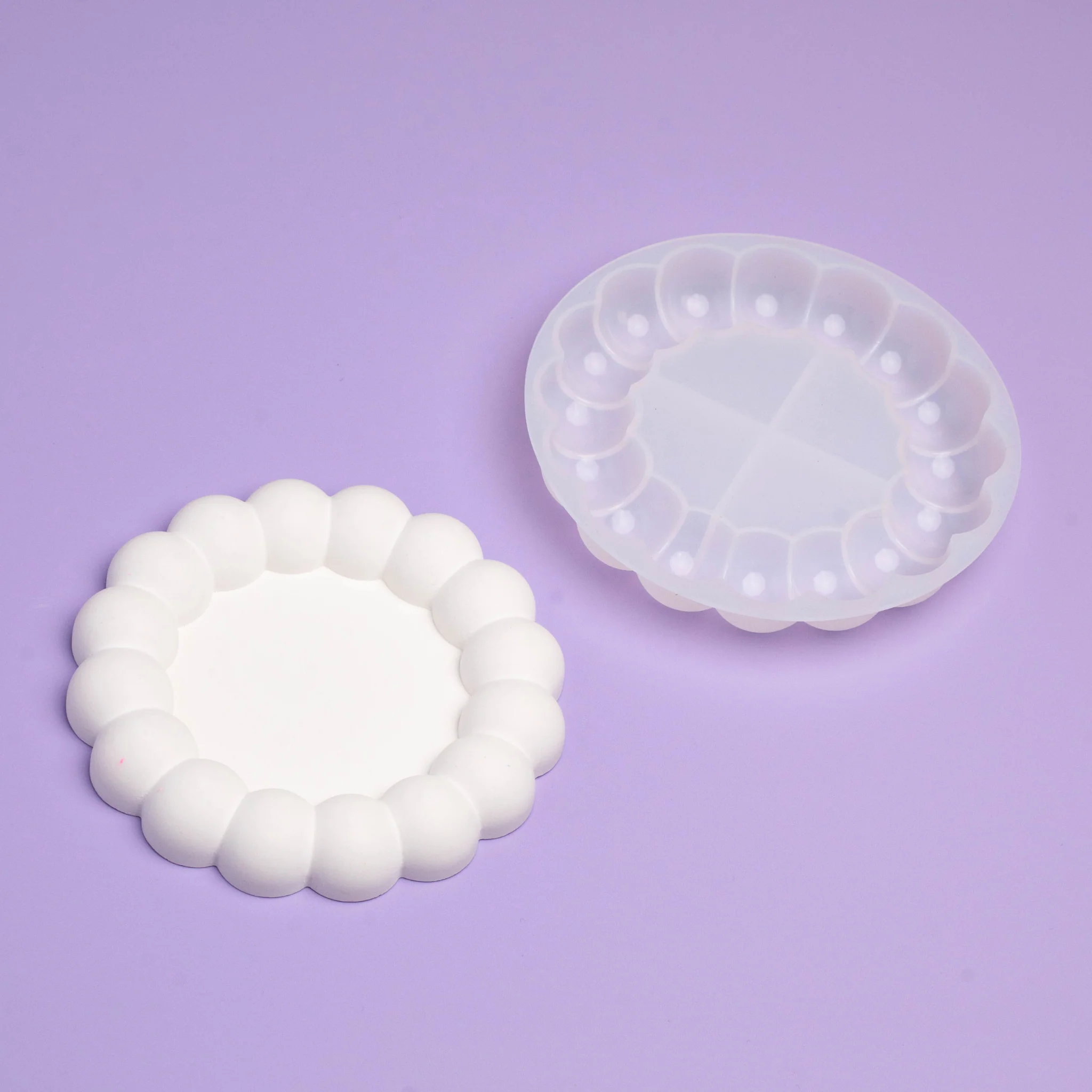 Silikonform Bubble Untersetzer klein