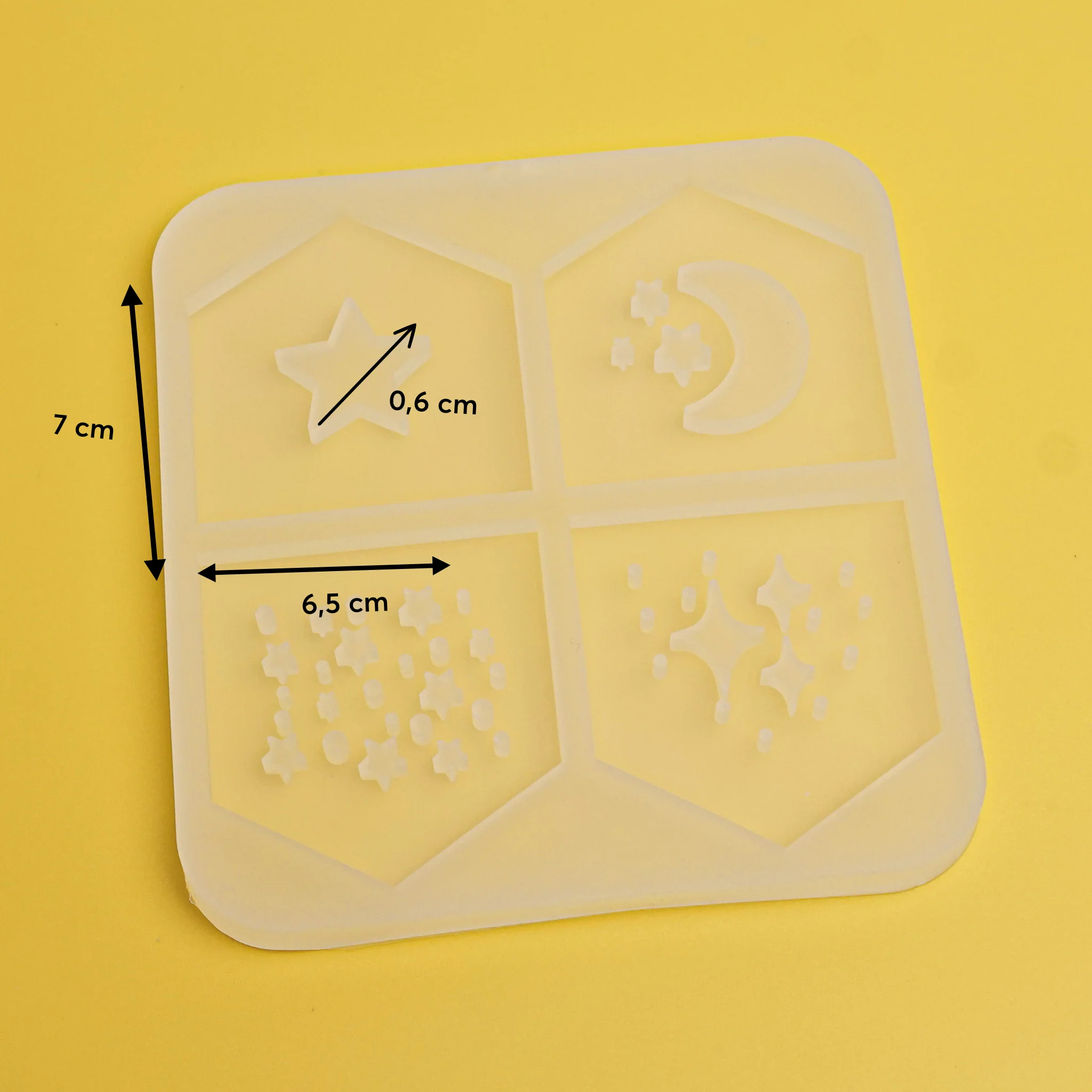 Silikonform Cover Set "Sterne" für Häuser - Teelichter und Ballonlichter - Image 4