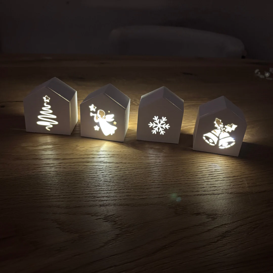Silikonform Cover Set "Weihnachten" für Häuser - Teelichter und Ballonlichter - Image 2