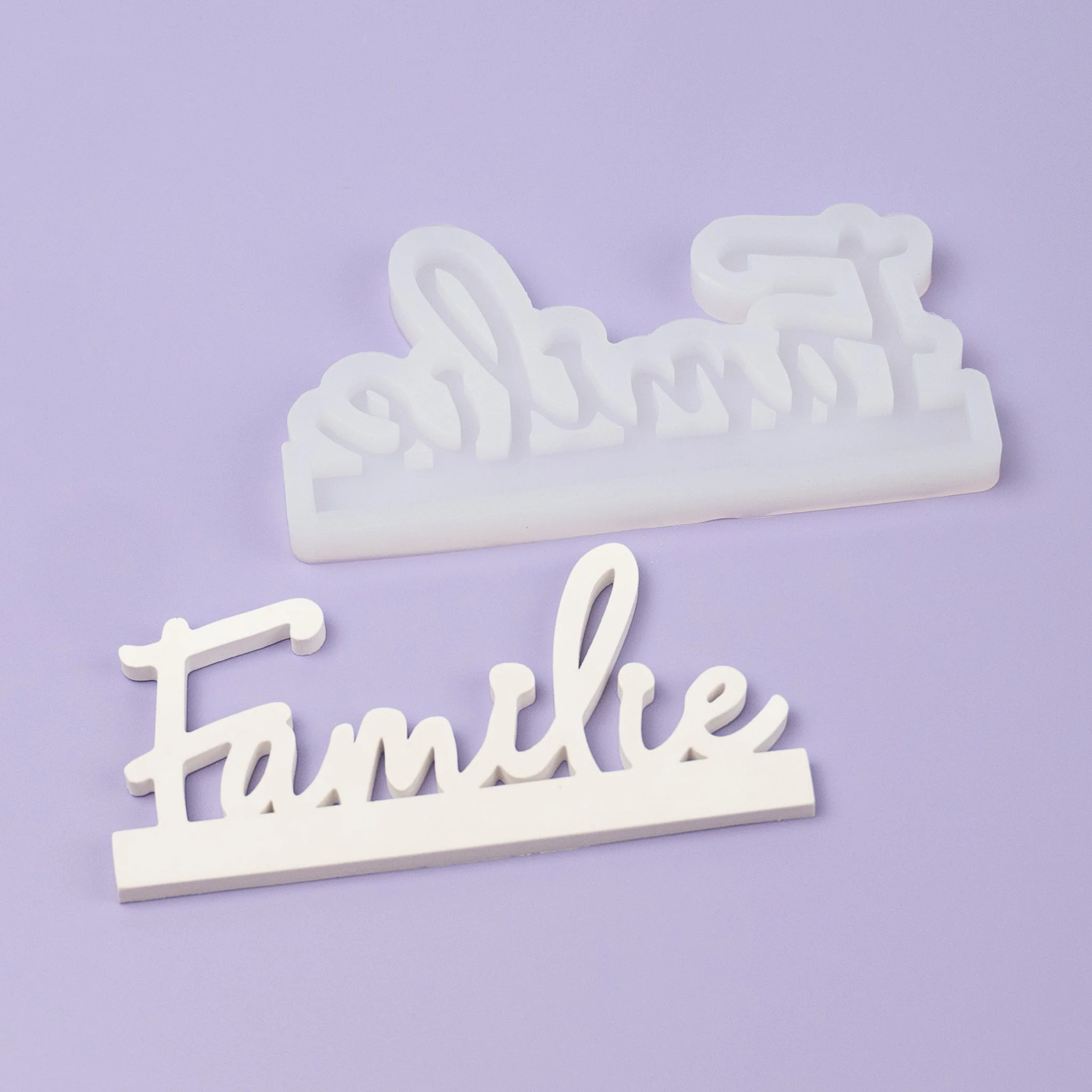Silikonform Einschieber Familie