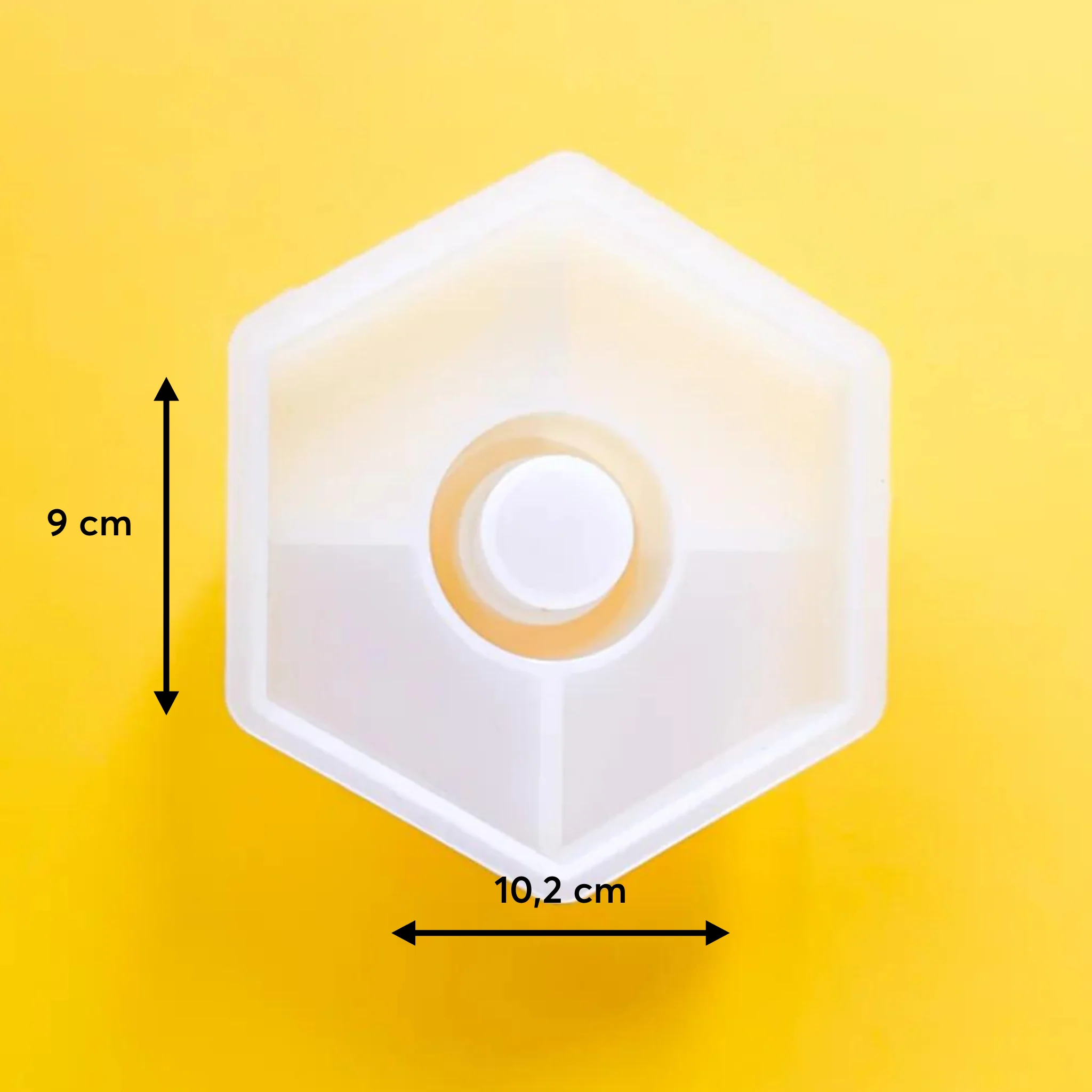 Silikonform Hexagon Kerzenhalter / Stabkerzenhalter - Image 3