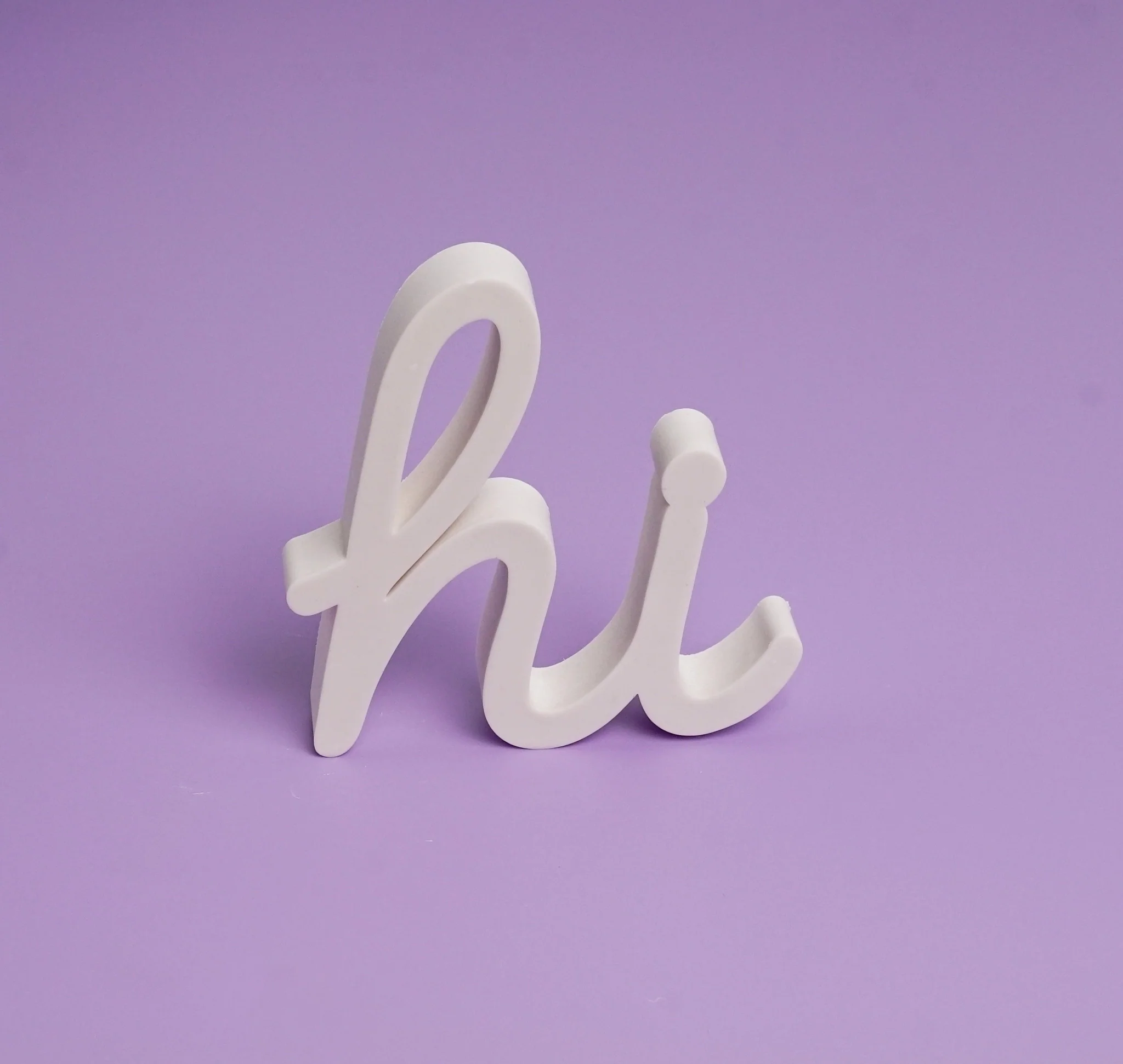 Silikonform Hi Schriftzug