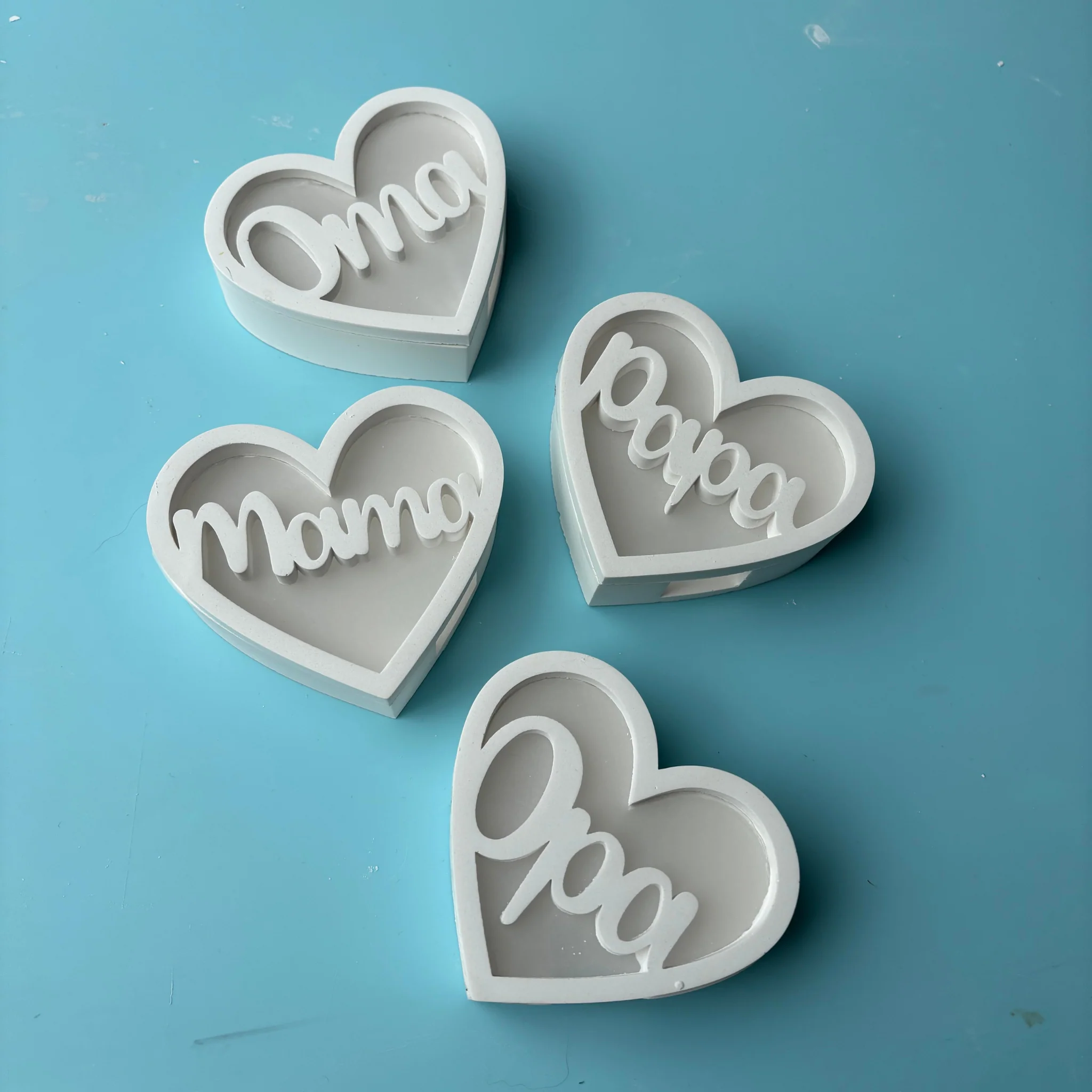 Silikonform Lichterbox Herz Familie groß - Image 16