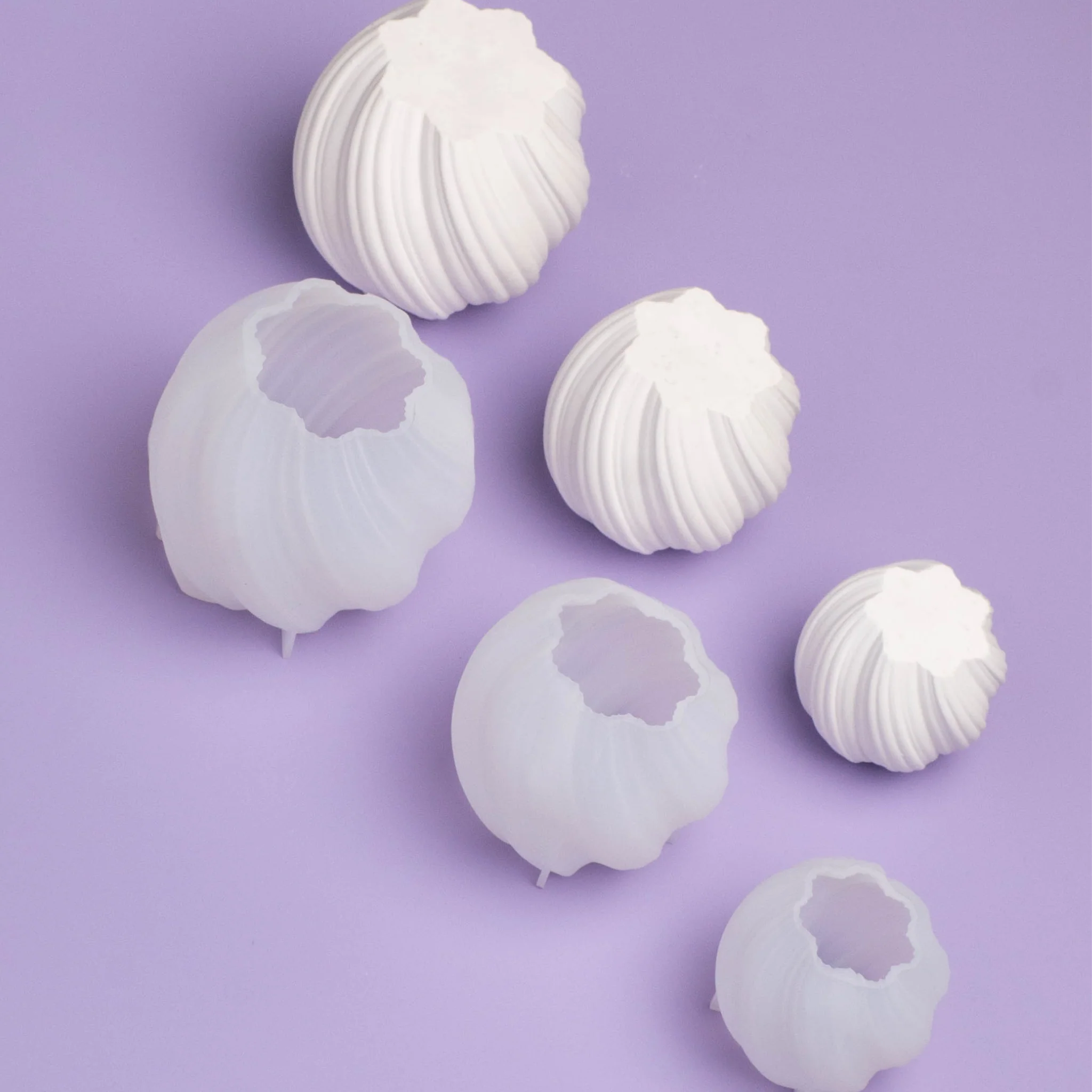 Silikonform rotierende Kerze - 3er Set