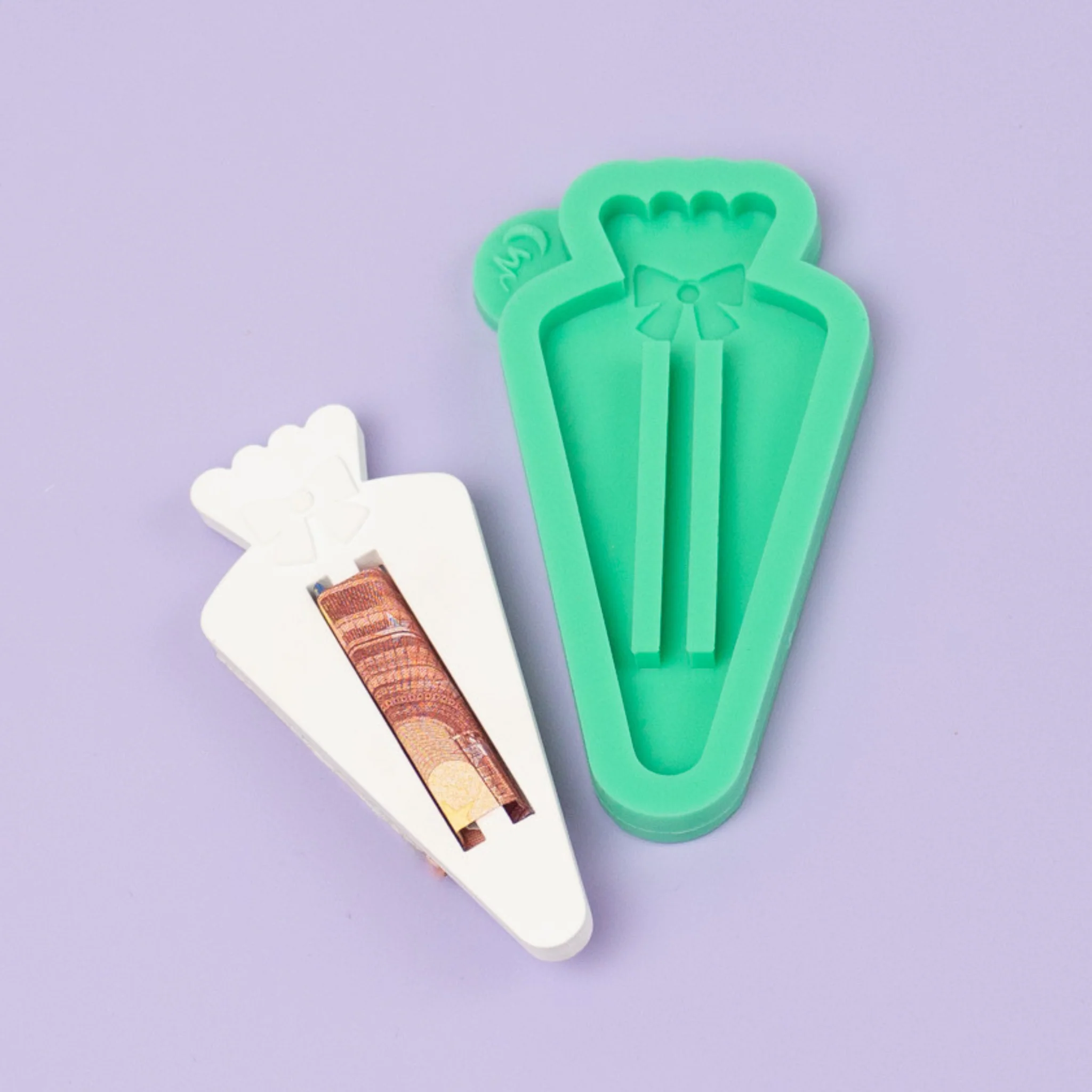 Silikonform Schultüten Duo Set Schultüte für Lolli und Geld - Image 6
