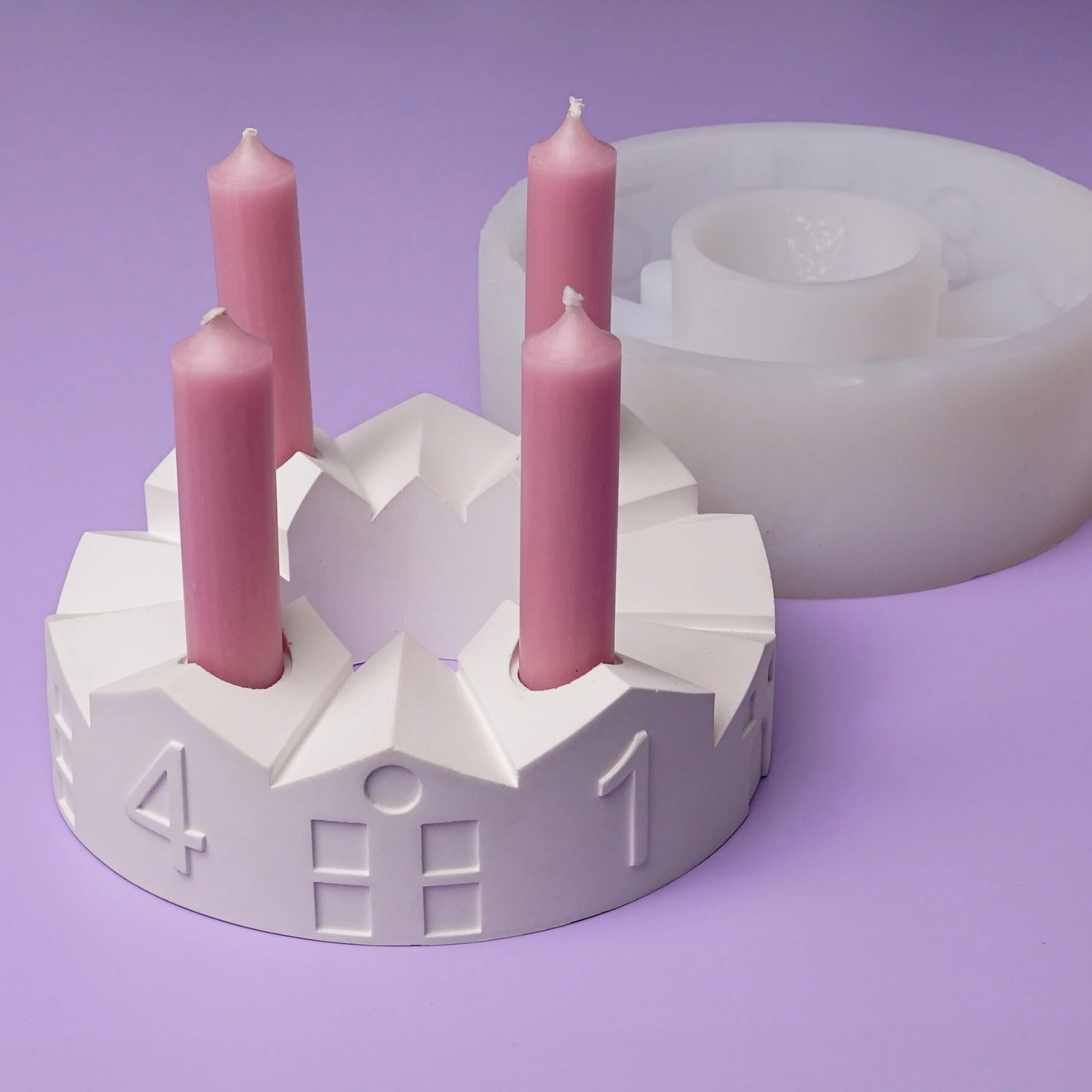 Silikonformen Adventskranz mit Häusern - Image 11