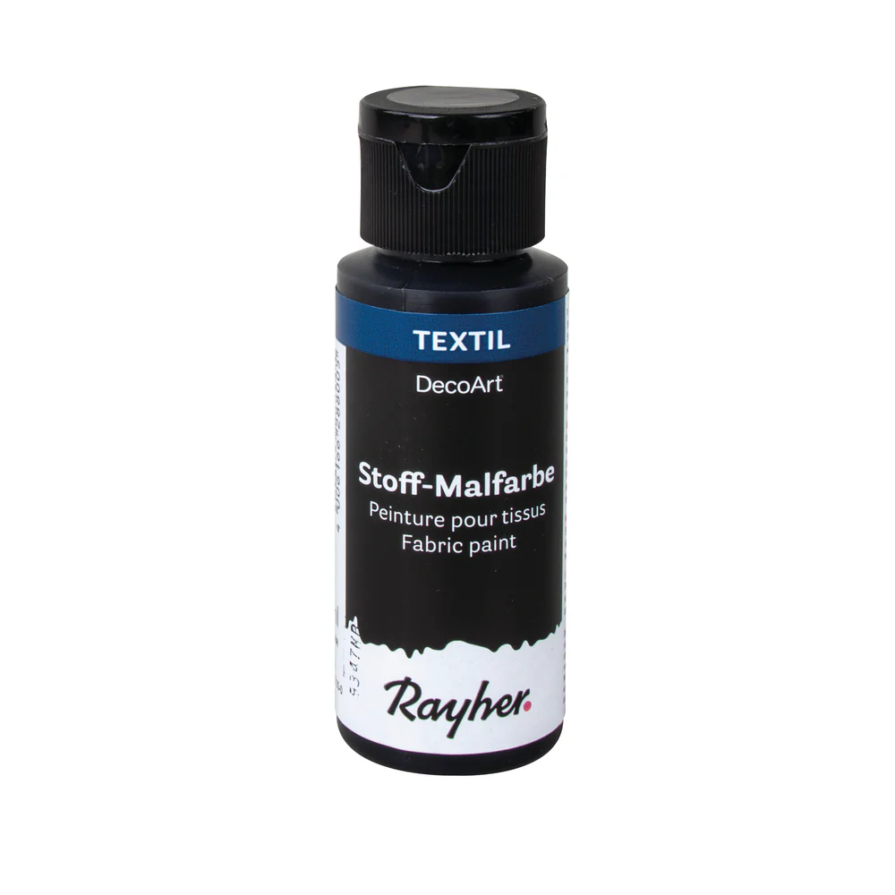 Stoffmalfarbe, schwarz, Flasche 59ml