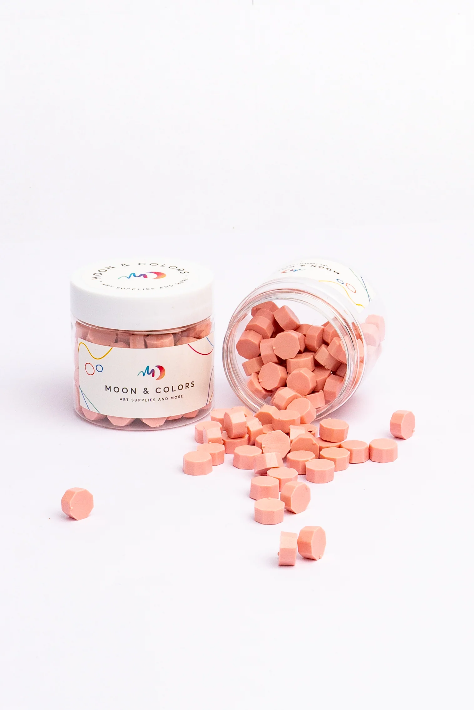 Wachsperlen Hexagon - altrosa