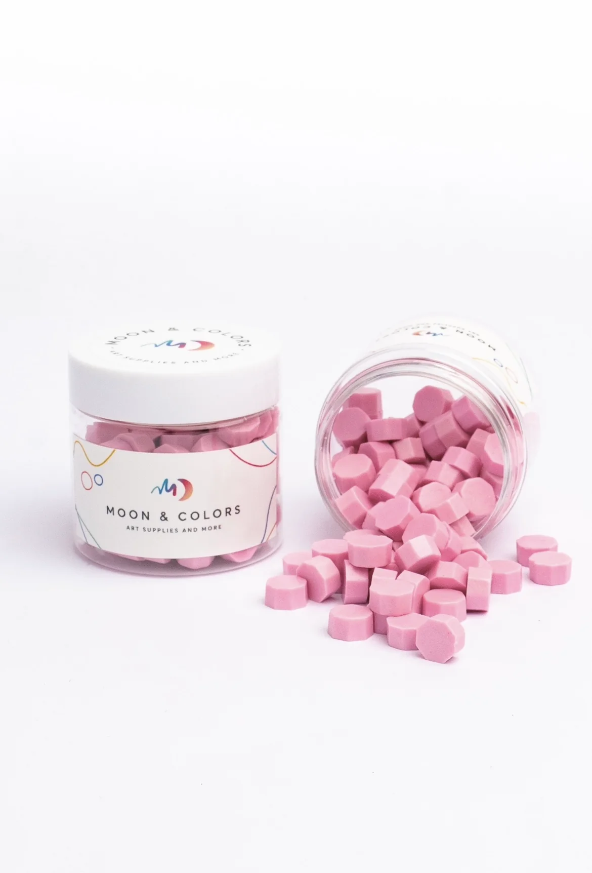 Wachsperlen Hexagon - Altrosa pink