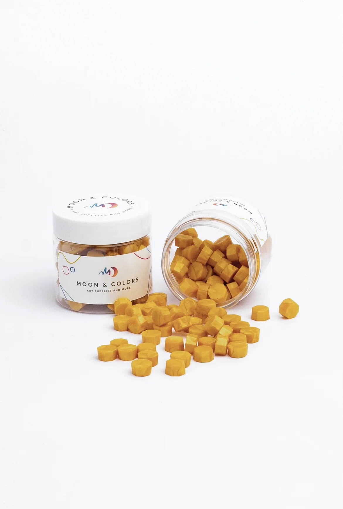 Wachsperlen Hexagon - Perlgold